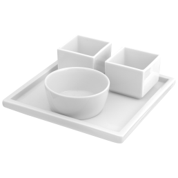 Dip bowls set, 4-pcs, Shape "MEISSEN® Cosmopolitan", white