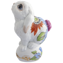 Hase Donna, Indisch Blümchen (483110), H 12 cm