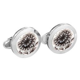 Manschettenknöpfe "The Original" schwarz, 925 Sterlingsilber