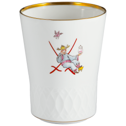 Champagnerbecher, Schwerterrelief, Schwerterjubiläum - Chinoiserien, H 10,5 cm