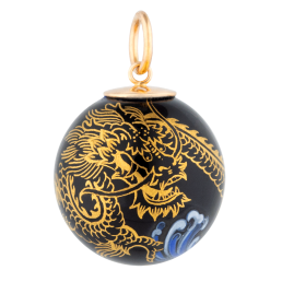 Anhänger "Boule", Glücksdrache Xia, Ø 2,1 cm, Ø 2,1 cm