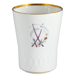 Champagnerbecher, Schwerterrelief, Schwerterjubiläum - Wellenspiel, H 10,5 cm