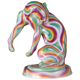 Panther, Meissen Atelier,Airbrush Look, Lim., H 17 cm