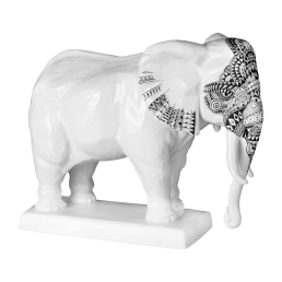 Elefant, Meissen Atelier, Afrika schwarz, H 18,5 cm