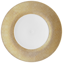 Speiseteller, groß, Form "MEISSEN® Cosmopolitan", Mesh, gold, Ø 30 cm