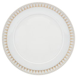 Dinner Plate, Shape "No 41", Swords Luxury Gold, swords rim, Ø 29 cm