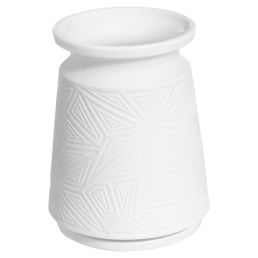 Vase,Vitruv, zylindrisch, Biskuit Weiß, H 11,5 cm