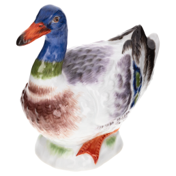 Bird, Coloured, without gold, H 10 cm