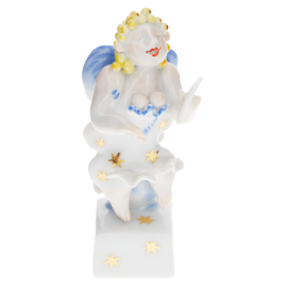 Engel (Sängerin), Bunt und gold staffiert, H 9,5 cm