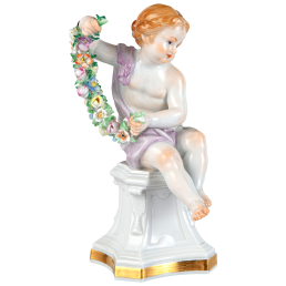 Figur, Allegorien Vier Jahreszeiten, Frühling, Lim. 25, H 13 cm