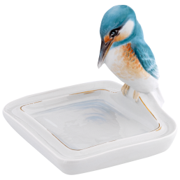 Figur an Schale Eisvogel, Lim. 25, H 14 cm