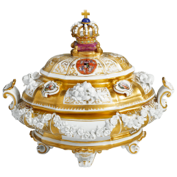 Prunkterrine, H 16,5 cm