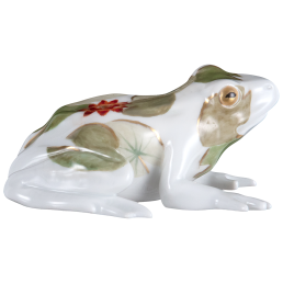 Frosch, Seerosenblätter, 6,5 cm