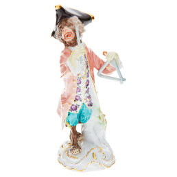 Affenkapelle Triangelspieler, H 14 cm