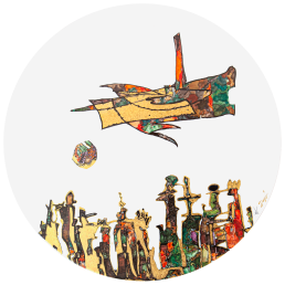 Wandbild, Der Überflieger, Ø 50 cm