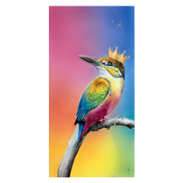 Wandbild "Kingfisher", Lim. 50, 60 x 30 cm