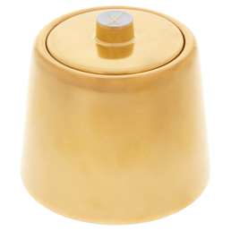 Zuckerdose, Form "MEISSEN® Cosmopolitan", Gold, Ø 8,5 cm