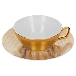 Teetasse, Form "MEISSEN® Cosmopolitan", Mesh, gold, V 0,2 l