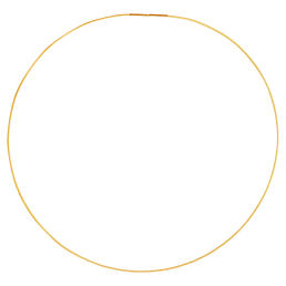 Collierkette Edelstahl gelbvergoldet, Seil 1.0 mm mit Bajonettverschluss, 45 cm