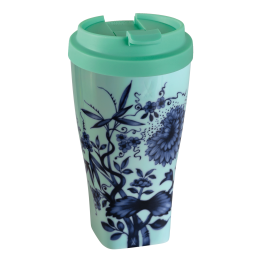 Coffee to go mug with plastic lid, Shape "Nova", "The Original", seladon V 0,35 l